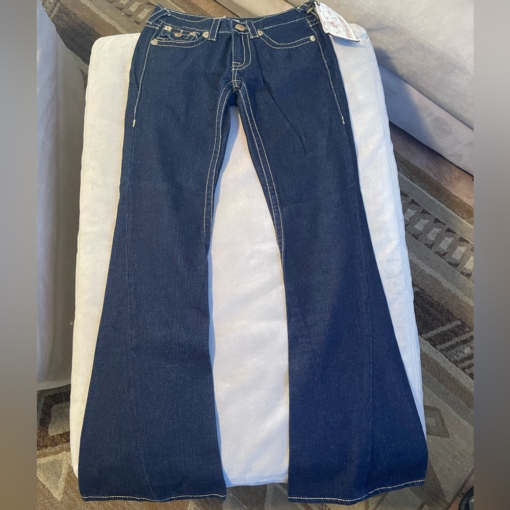 True Religion Low Rise Bell Bottom Jeans - Vintage. Size 27. NWT